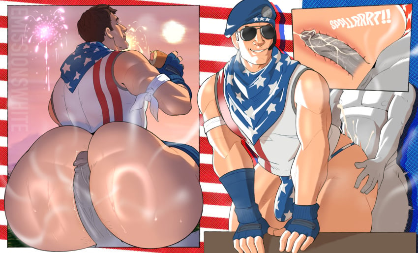 2boys 2d 2d_(artwork) 4th_of_july anal anal_sex anon anonymous_male anus anus_peek artist_name artist_signature ass beret big_ass big_butt big_penis brown_hair butt_focus cum cum_in_ass cum_inside cumming eating eating_food emissionswhite fireworks fortnite from_behind gay hairy_anus hands_on_object hotdog hotdogging hotdogging_ass looking_back male male_focus male_only musk no_pants pantsless partially_clothed penis presenting presenting_hindquarters star-spangled_trooper steam steaming_body steamy steamy_ass steamy_butt sunglasses sweat sweaty sweaty_ass sweaty_body sweaty_butt watermark x-ray yaoi