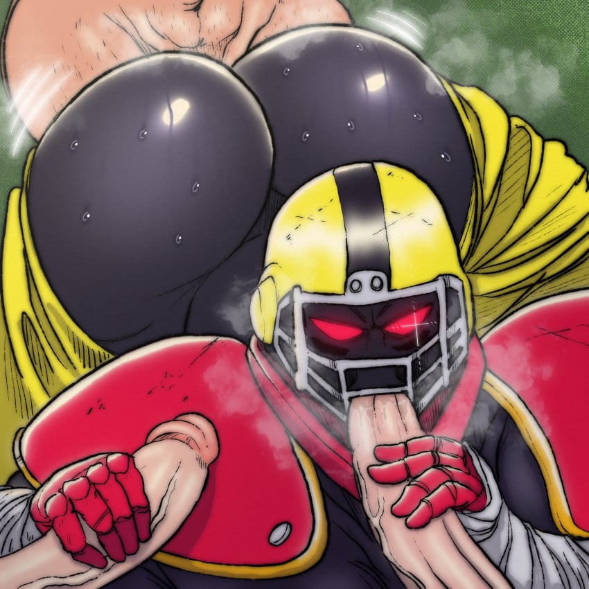 american_football american_football_helmet american_football_player american_football_uniform anal anal_sex big_ass big_ass_(male) big_butt big_dick big_penis blowjob football football_(american) football_helmet football_player football_uniform gay_sex glowing_eyes helmet huge_ass huge_butt huge_cock johnny_maximum lewdbeef male oral oral_sex penis red_eyes veiny_penis wide_hips world_heroes world_heroes_2