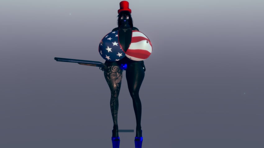 3d 4th_of_july american_flag_bikini chifuyu_orimura dark-skinned_futanari futa_bulge futa_only futanari gyaru hairy_pussy huge_ass huge_balls huge_breasts huge_cock infinite_stratos orimura_chifuyu