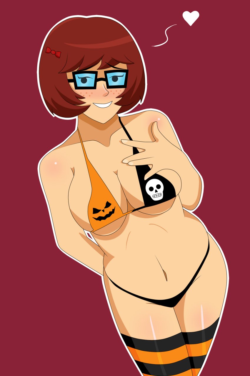 halloween scooby-doo solo solo_female velma_dinkley zugalewd