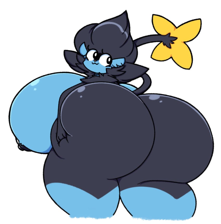1girls :3 adorable big_ass big_breasts big_butt blush blush_lines bubble_ass bubble_butt clenching_butt cute dewbber digital_art digital_drawing female female_only furry game_freak grabbing_ass looking_away luxray nintendo nipples pokemon pokemon_(species) shiny_ass shiny_breasts shiny_butt thick_ass thick_butt thick_thighs white_background