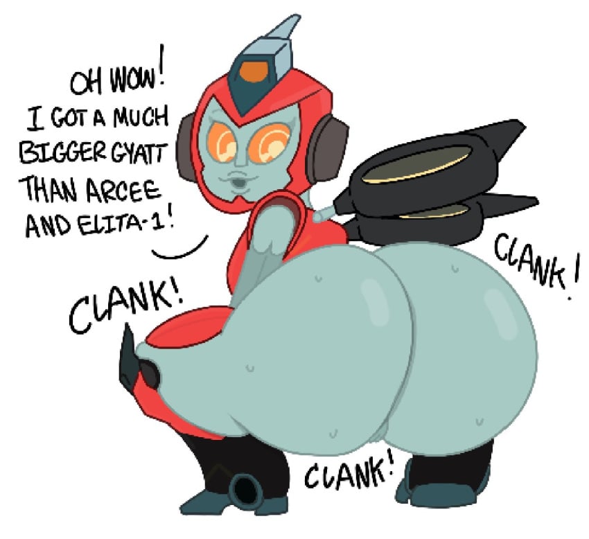 big_ass big_booty big_breasts big_nipples big_thighs large_ass large_breasts robot robot_girl robot_humanoid the_maltos theslashfive transformers transformers_animated transformers_idw twerking twerking_position twitch_(transformers)