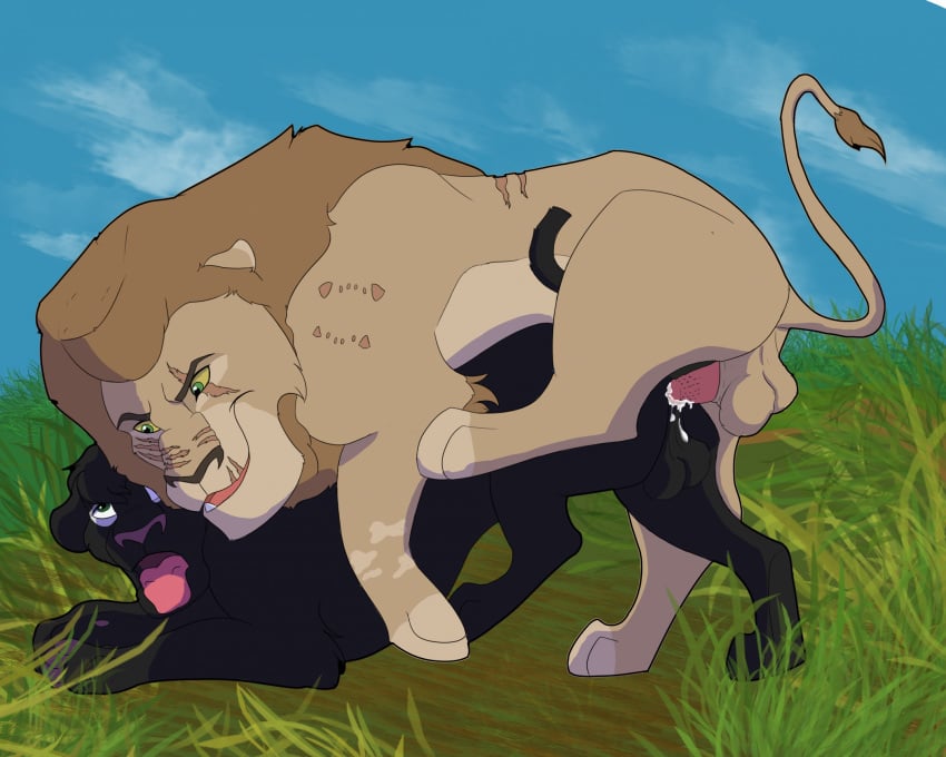 age_diffrence disney felid feral hi_res lion male male/male mammal pantherine shads tasa the_lion_king the_shadow_of_light