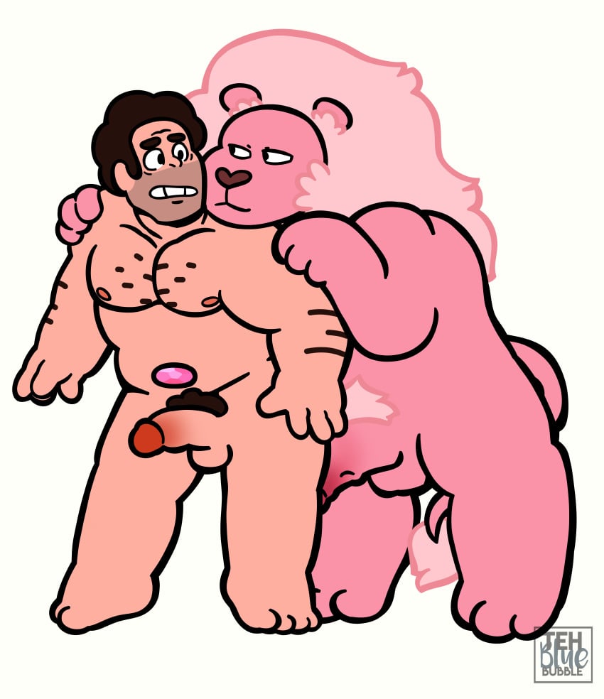 2boys 4_fingers 4_toes adult_steven_universe aged_up arm_hair balls bedroom_eyes beige_penis biped black_eyes black_hair body_hair cartoon_network chest_hair circumcised clenched_teeth curly_hair duo erection eye_contact eyebrows feline feral flat_colors fur gay gem gem_(species) glans hair half-closed_eyes half-erect hi_res human human_on_feral humanoid_penis imminent_sex interspecies lion lion_(steven_universe) looking_aside looking_at_partner male male_on_feral male_only mammal mane multicolored_penis naughty_face navel_gem nipples nude on_hind_legs orange_nipples orange_penis penis pink_fur pink_hair pink_mane pink_penis pink_tail plantigrade pubes quadruped seductive simple_background slightly_chubby smile smirk steven_quartz_universe steven_universe stubble tail_tuft tan_balls tan_skin teeth tehbluebubble toes tuft two_tone_penis uniball unsure white_background yaoi zoophilia