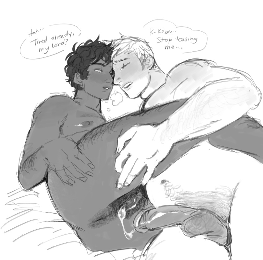 cum_in_pussy cum_inside cuntboy cuntboy/male dark-skinned_male dungeon_meshi gay gay_sex hairy intersex kabru laios_touden magkan210 male muscular muscular_male orgasm transkabru vaginal_sex white_skinned_male