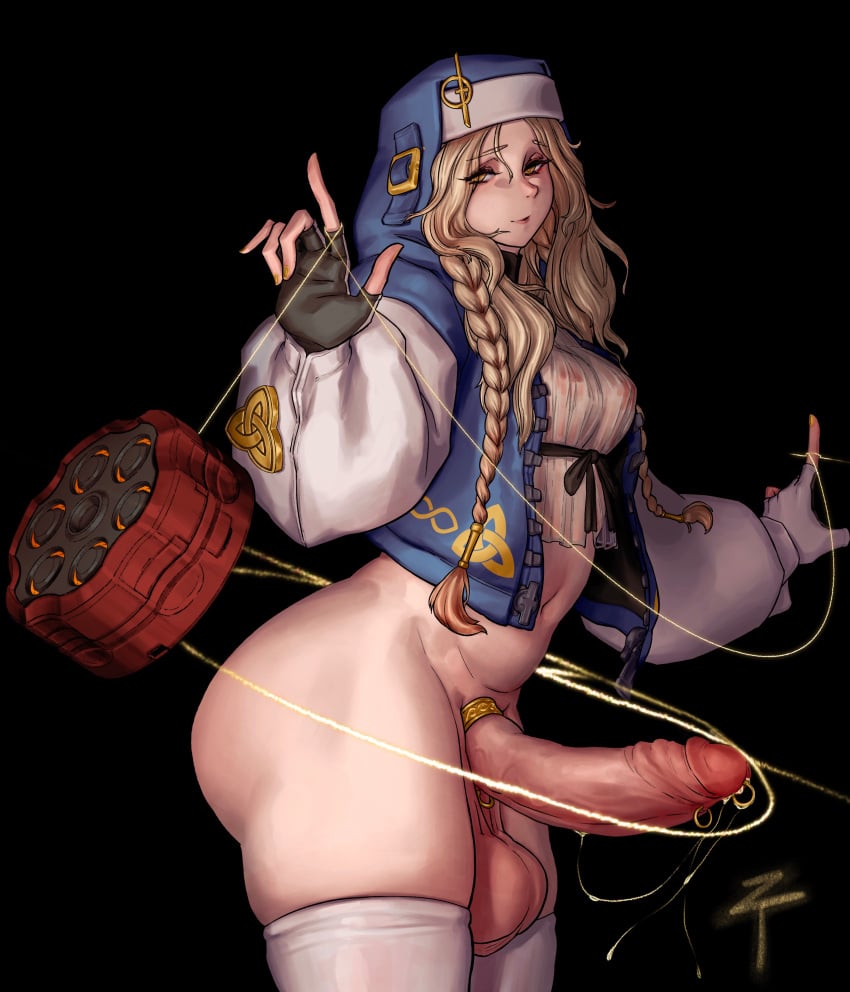 1boy 2024 ass balls big_ass big_balls big_penis blonde_hair braids breasts bridget_(guilty_gear)_(cosplay) clothed clothing cock_ring cosplay crossdressing elden_ring erection femboy fromsoftware guilty_gear hormone_breasts human hung_femboy hung_trap light_skin looking_at_viewer male male_only miquella mostly_clothed partially_clothed partially_nude penile_piercing penis precum shadow_of_the_erdtree side_view skindentation small_breasts solo solo_male standing thick_hips thick_thighs thighhighs white_thighhighs wide_hips ztyoho