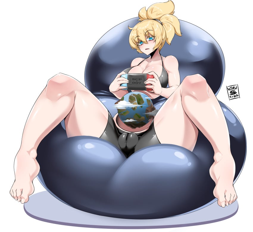 1girls cameltoe deformation deformed deformed_belly deformity earth earth_(planet) female female_only genderswap_(mtf) planet planet_earth rule_63 scp-007 scp_containment_breach scp_foundation solo third_subdivision_studios water