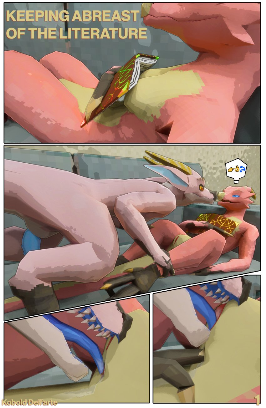 3d absurd_res anal anal_fingering anthro bodily_fluids breasts claws comic cunnilingus digital_media_(artwork) duo emoji english_text erection female fingering gavit genitals hi_res horn kobold kobold_dellarte low_poly male male/female male_penetrating nude oral penetration penis pussy reptile rimming scalie sex simple_background spread_legs spreading tail text tik_tik tongue tongue_out vaginal_penetration
