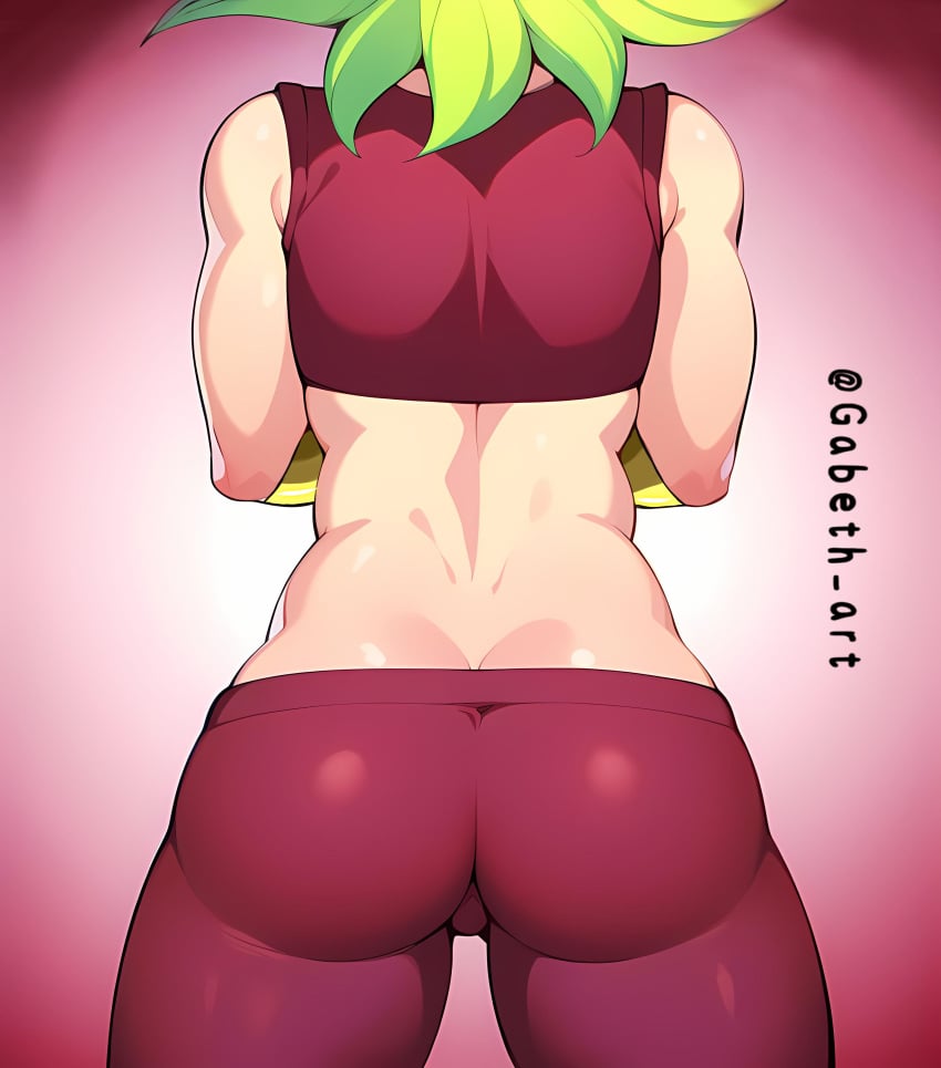 ai_assisted ai_generated ass ass_focus dragon_ball dragon_ball_super kefla saiyan super_saiyan_2