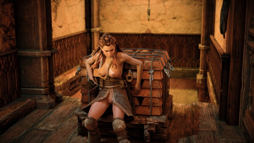 1girls 3d aloy faith103 game_screenshot horizon_zero_dawn mod solo