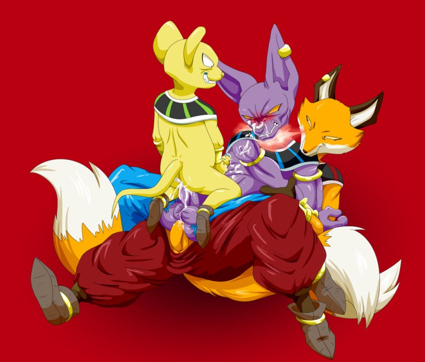 3boys anal angry anthro anthro_on_anthro balls beerus blade_under_throat boner canine cowgirl_position cum cum_on_balls cum_on_face cum_on_penis dragon_ball dragon_ball_super energy_blade erection feline forced fox gay glacierk group group_sex humanoid_penis liquiir male male_only mammal masturbation mouse on_top orange_balls orange_penis penile_masturbation penis purple_balls purple_penis quitela rape red_background restrained reverse_cowgirl_position rodent sex simple_background spread_legs spreading threesome uncut yaoi