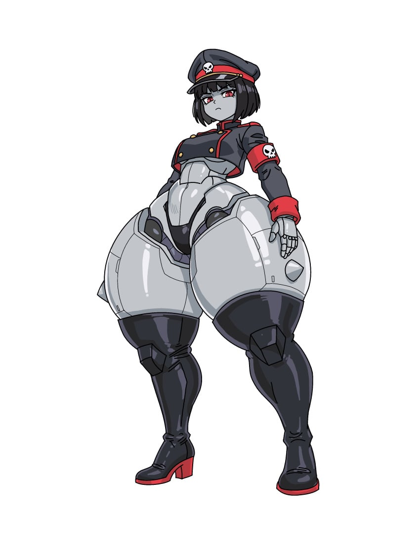 reddraws robot_commander_(bingbingzi) robot_girl shortstack thick_thighs wide_hips