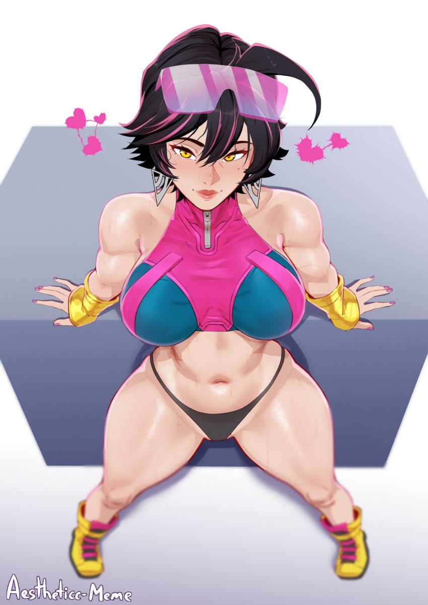 1girls 2026 2d aestheticc-meme amber_eyes black_hair boobs breasts clothed clothing english english_text female female_only hair hand_on_hip hi_res highres huge_breasts human jubilation_lee jubilee jubilee_(marvel_rivals) light-skinned_female light_skin looking_at_viewer marvel marvel_rivals no_sex painted_nails pubes pubic_hair short_hair solo solo_female tagme text yellow_eyes