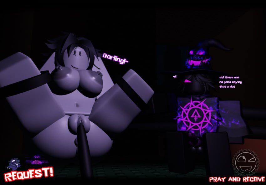 1boy 1girls 3d azure_(forsaken) forsaken_(roblox) roblox tagme tbbfanatic tentacle tentacle_sex two_time