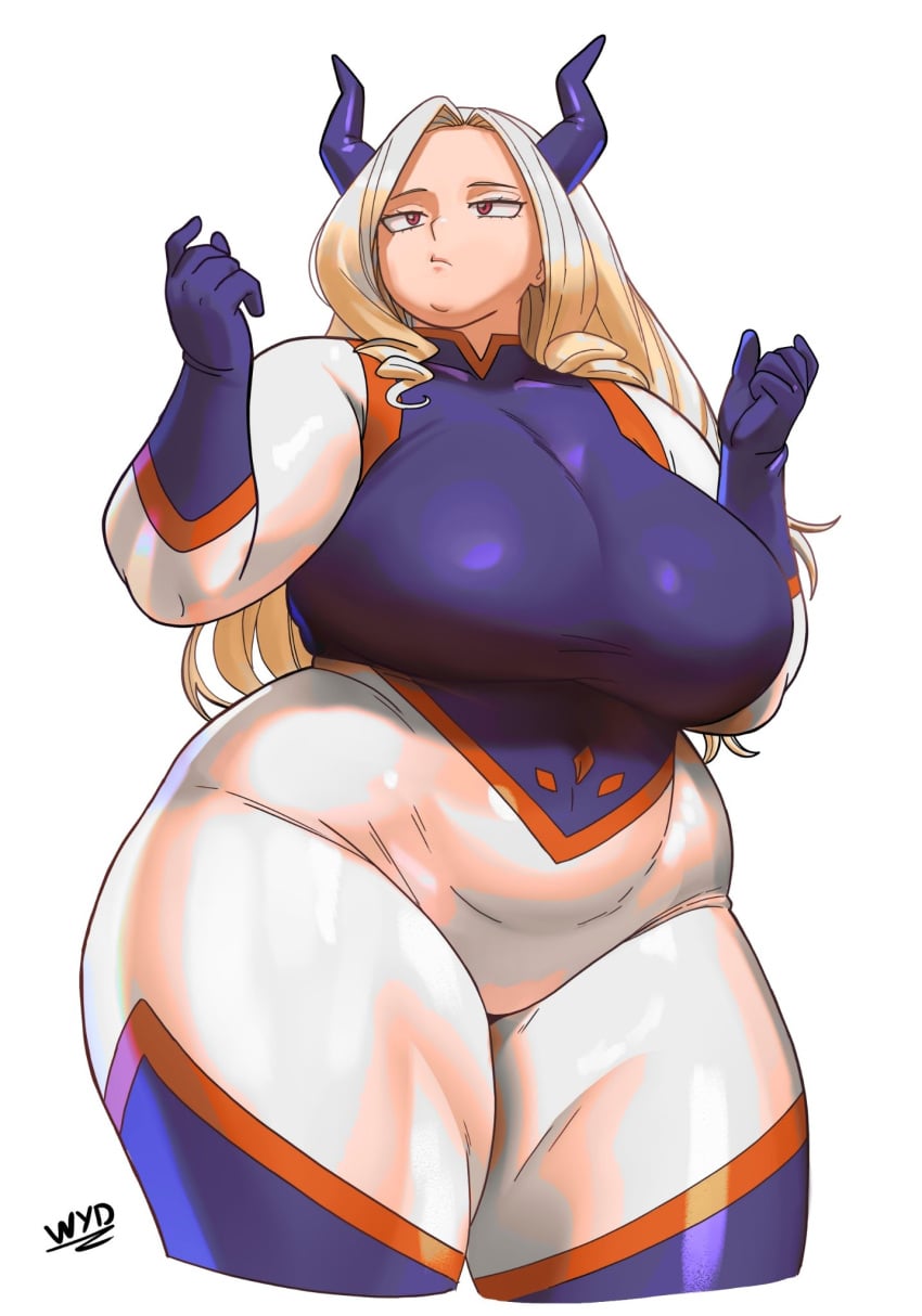 belly big_breasts chubby_belly chubby_female fat fat_ass fat_female fat_fetish hero_outfit_(mha) huge_breasts mount_lady mt_lady my_hero_academia thick thick_thighs wide_hips wide_thighs yuu_takeyama