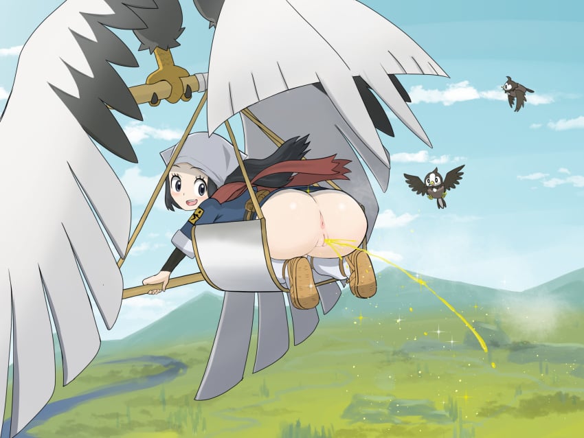 ass female peeing pokemon pokemon_legends:_arceus pussy