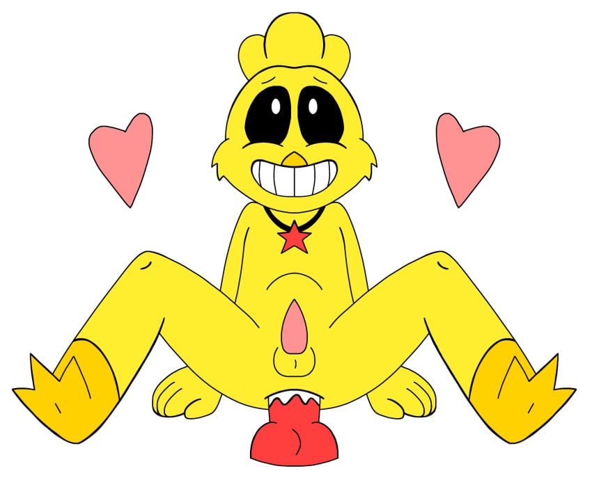 anthro anthro_on_anthro anthro_only arms_at_sides avian avian_humanoid black_sclera blonde_hair bulge chicken critters_(poppy_playtime) cum dildo fur furry_only gallus gallus_(genus) hair heart hearts kickinchicken kickinchicken_(poppy_playtime) lube lube_on_dildo male_only necklace no_humans orange_beak paper poppy_playtime poppy_playtime_(chapter_3) sex smiling smiling_critters spread_legs spreading star stomach_bulge tagme tentacle_penis webbed_feet white_pupils yellow_body yellow_fur yellow_skin