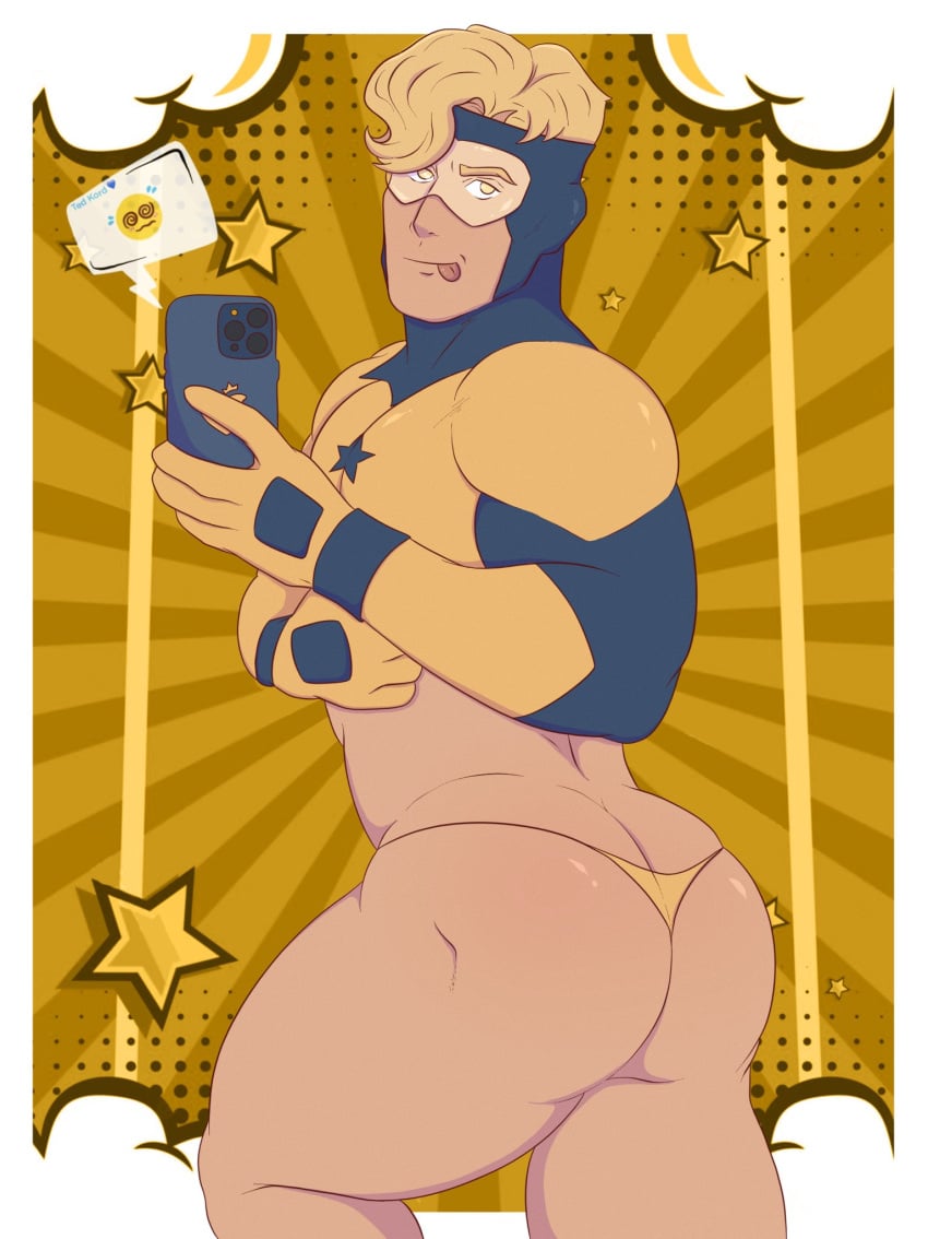 ailurushearts ass ass_focus big_ass booster_gold dc dc_comics male male_only michael_carter solo_male thong underwear