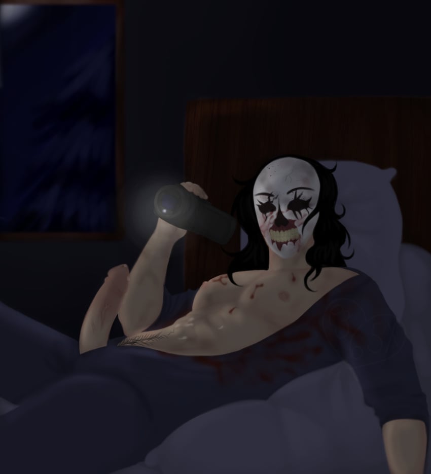 clown mask masked masked_male naked_male serial_killer until_dawn