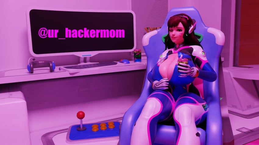 1girls 3d alternate_breast_size big_breasts cleavage clothed clothing d.va enormous_breasts female female_focus female_only huge_breasts large_breasts light-skinned_female light_skin overwatch overwatch_2 plugsuit self_upload sitting solo teasing thick_ass thick_thighs tight_clothing ur_hackermom