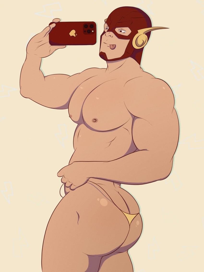 ailurushearts barry_allen flash male male_only solo_male the_flash thong underwear