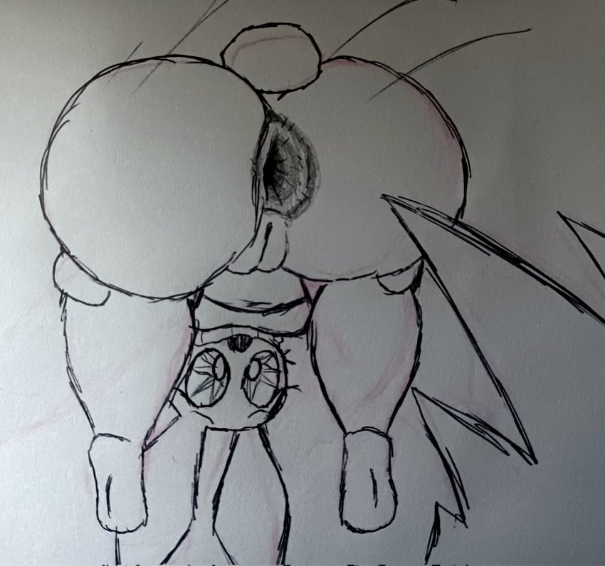 1girls anthro anus ass barefoot belly bent_over bottomless breasts cleft_of_venus eocvevo eyelashes female female_only from_behind gaping gaping_anus holding_legs huge_ass imminent_anal imminent_penetration imminent_vaginal lagomorph lewdyant long_ears long_eyelashes looking_through_legs mammal midair monochrome motion_lines navel open_mouth playstation plump plump_labia pussy rabbit short_tail sketch soles solo speed_lines spikes sweater thick_ass thick_calves traditional_media turtleneck vib-ribbon vibri whiskers wide_eyed worried