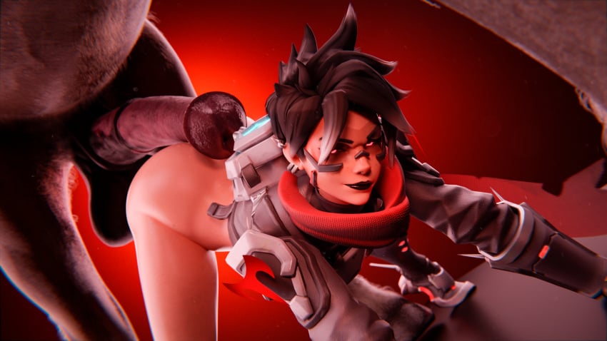 1girls 3d 3d_(artwork) alternate_costume big_balls big_penis blender brown_hair cock_on_butt dick_on_ass feral feral_on_female horse horse_penis horsecock large_balls large_breasts large_penis lena_oxton light-skinned_female light_skin no_penetration overwatch overwatch_2 pale-skinned_female pale_skin penis piroguh short_hair size_difference smaller_female tagme tracer zoophilia