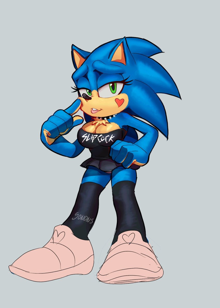 breasts female genderswap_(mtf) rule_63 sega somedivs sonic_(series) sonic_the_hedgehog sonique_the_hedgehog tagme