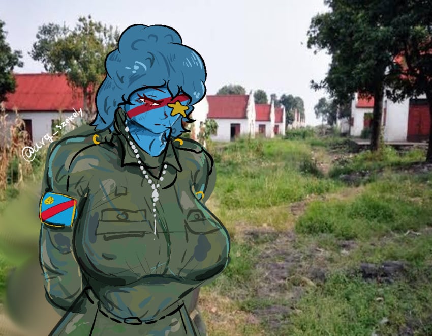 1girls avg_szekely busty countryhumans countryhumans_girl democratic_republic_of_the_congo_(countryhumans) female female_focus female_only ikarusz meme meme_reference