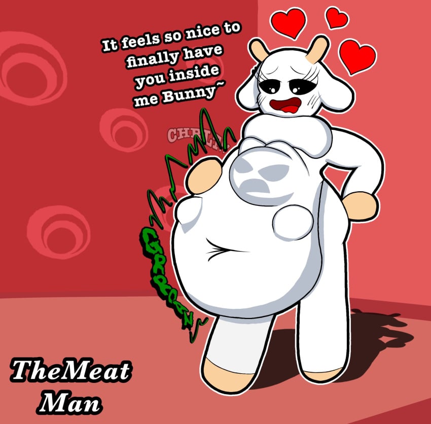 anthro bunny_maloney bunny_maloney_(character) charlotte_(bunny_maloney) featureless_breasts female female_only furry furry_only goat goat_horns tagme themeatman vore vore_belly