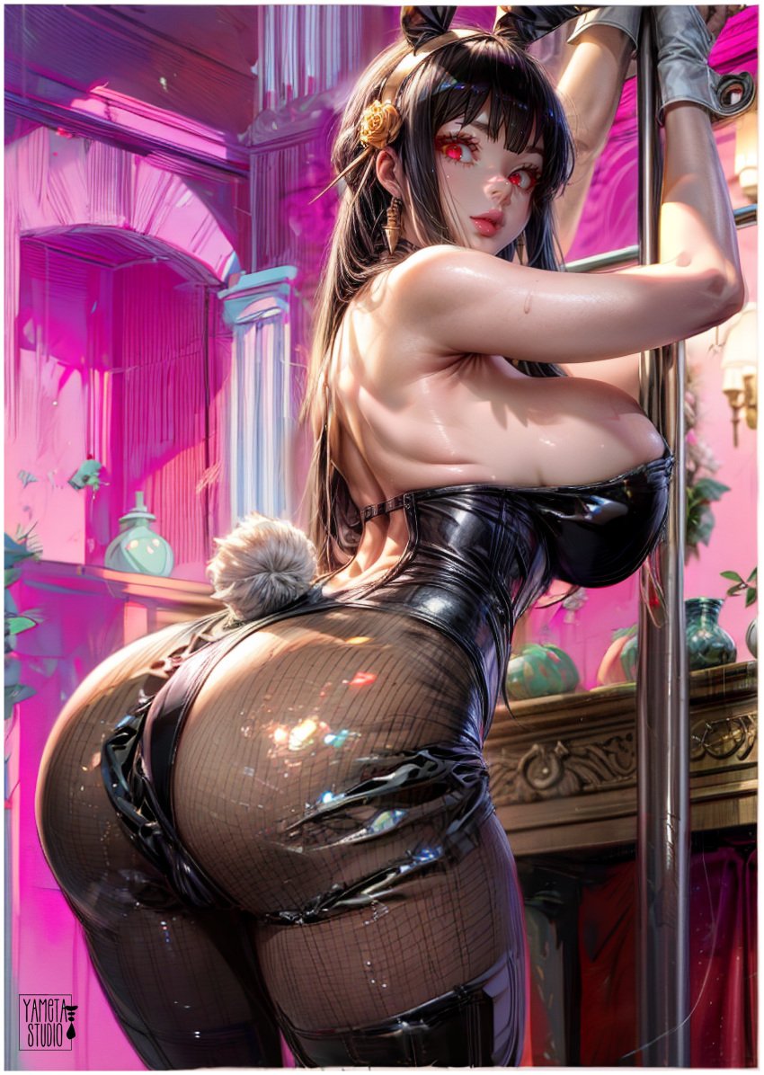 1girls ai_generated ass ass_focus ass_up asshole big_ass big_breasts black_hair bunny bunny_costume bunny_ear bunny_ears bunny_girl bunny_tail bunnysuit cute dancer fanart female female high_resolution highres long_hair looking_at_viewer looking_back mother sex_from_behind spy_x_family stable_diffusion thigh_sex thighhighs thighs wife yametastudio yor_briar yor_forger