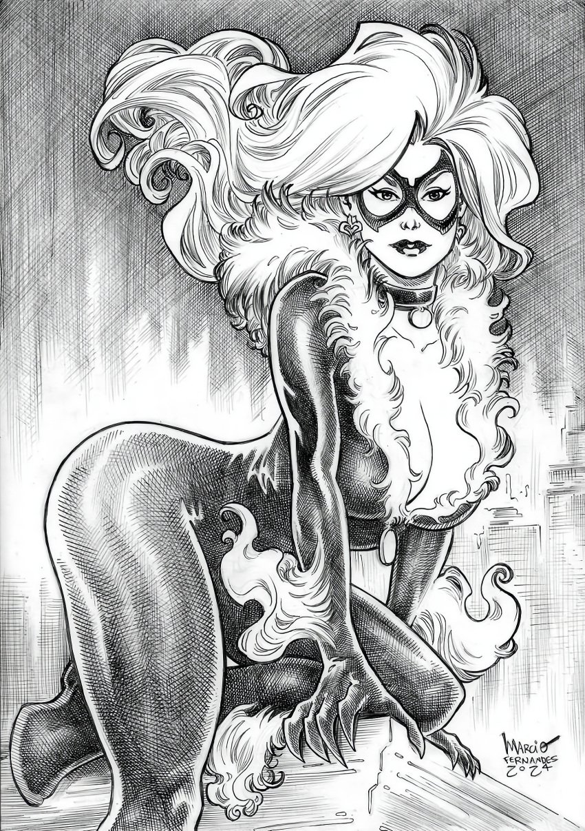 1girls 2024 alluring ass ass_up big_ass big_breasts black_and_white black_cat_(marvel) bodysuit breasts bursting_breasts choker curvy curvy_body curvy_female curvy_figure earrings ed_benes_studio enticing felicia_hardy female hourglass_figure long_hair marcio_fernandes marvel marvel_comics mask masked masked_female seducing seductive seductive_look seductive_pose shiny shiny_clothes skin_tight solo solo_female spider-man_(series) superheroine teasing temptation tempting thick thick_ass thick_breasts thick_hips thick_legs thick_lips thick_thighs tight_clothes tight_clothing voluptuous voluptuous_female white_fur white_hair wide_hips zipper