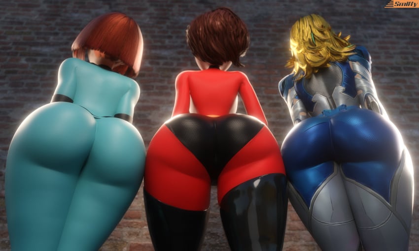 3d 3d_(artwork) ass ass_focus blender_(software) danny_phantom elastigirl helen_parr large_ass madeline_fenton marvel marvel_rivals smitty34 sue_storm tagme the_incredibles thick_thighs voluptuous voluptuous_female