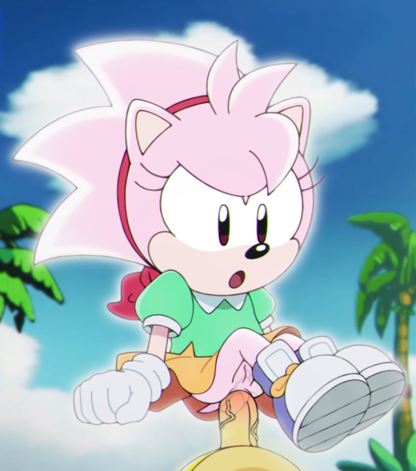 accesory accurate_art_style amy_rose anal anal_sex anthro classic_amy_rose clothing exposed_pussy female gloves male penetration pink_fur pink_hair pussy sega sonic_(series) sonic_the_hedgehog_(series) super_amy super_form tagme unknown_artist wet