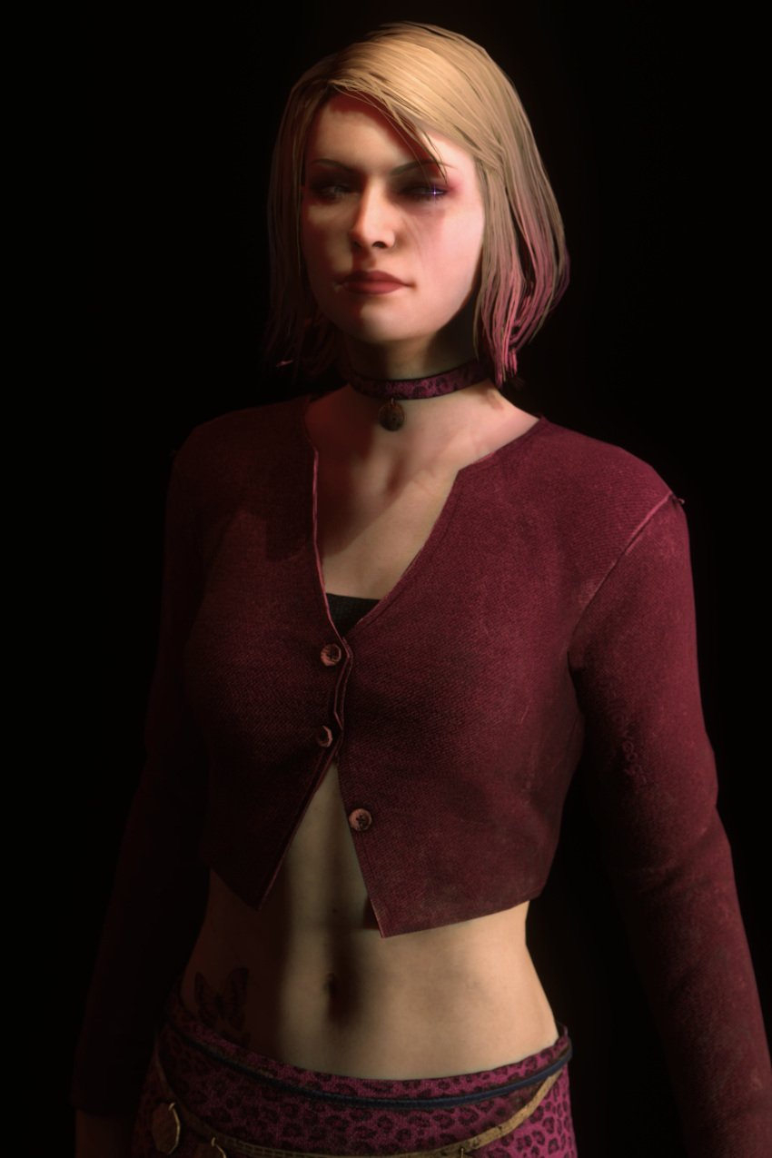 3d female full_color fully_clothed hallowedgal maria_(silent_hill) no_penetration silent_hill silent_hill_2 solo solo_female