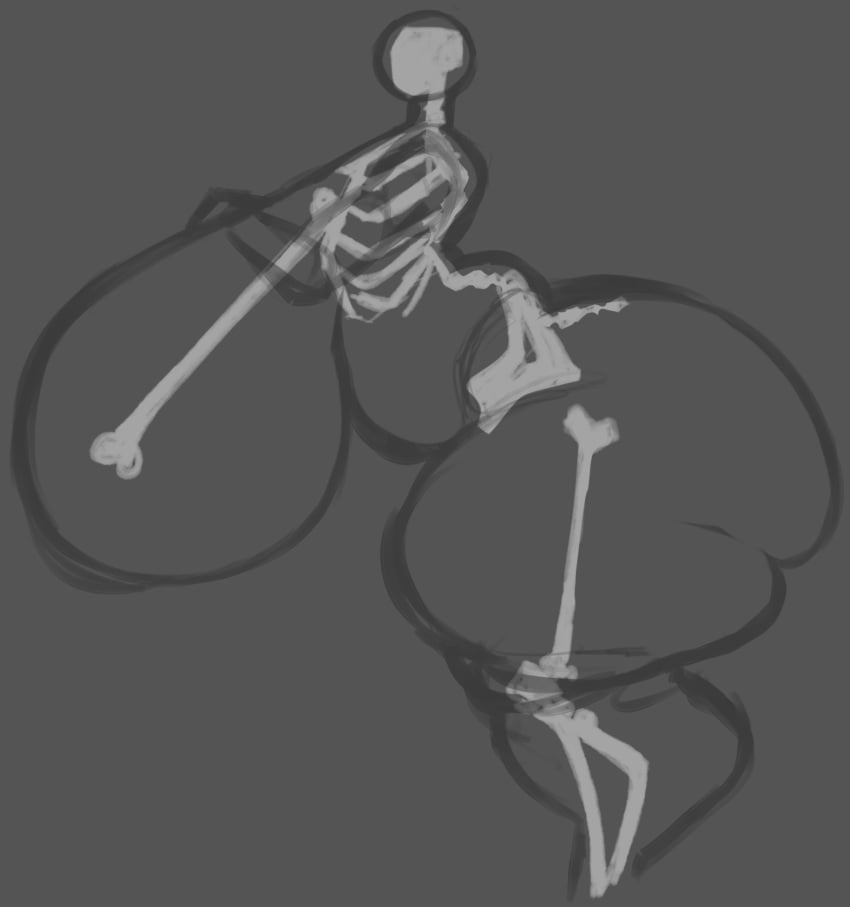 hyper hyper_ass hyper_breasts just_coffee skeleton tagme x-ray