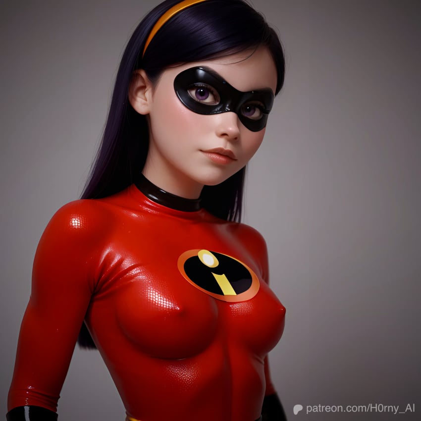 1:1 1girls ai_generated black_hair brown_hair dark_hair dressed female igor0914 latex looking_at_viewer mask medium_breasts nipples_visible_through_clothing patreon_username purple_eyes ribs skinny solo solo_female spandex superhero teasing the_incredibles the_incredibles_2 tight_clothes tight_clothing violet_parr