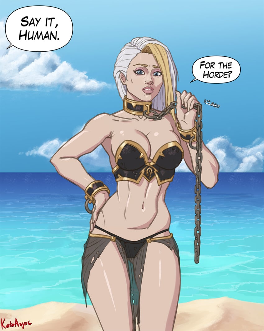 chain_leash chains collar harem_girl harem_outfit horde_domination horde_symbol jaina_proudmoore kataaoyoc public_humiliation slave slave_collar slave_outfit slavegirl warcraft world_of_warcraft