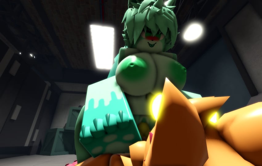 3d anthro balls breasts cock consensual fashui_(kaiju_paradise) feizao_(kaiju_paradise) female furry kaiju_paradise looking_at_partner looking_pleasured male male/female ravenuwu roblox roblox_game self_upload sex tagme