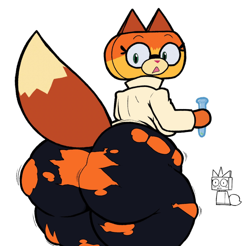 big_ass big_breasts breasts bubble_butt dr._fox female furry huge_ass huge_breasts lewdewott tagme thick_thighs unikitty_(series) wide_hips