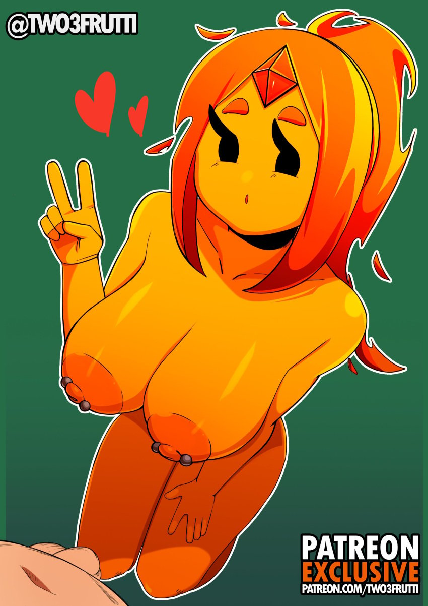 adventure_time cartoon_network completely_nude completely_nude_female curvaceous curvy female flame_princess huge_breasts nude nude_female two3frutti voluptuous