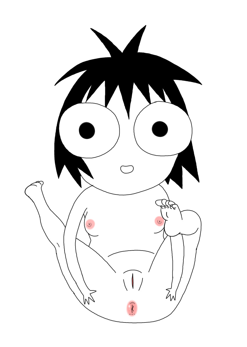 2016 anus belly breasts feet female female_only nipples pokemao pussy sarah's_scribbles sarah_andersen solo webcomic