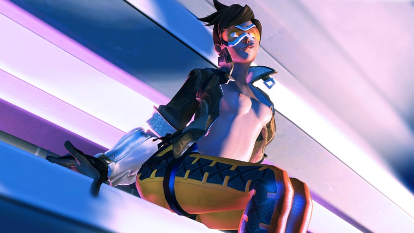 1girls 3d avalonsfm female female_only overwatch solo solo_female tagme tracer