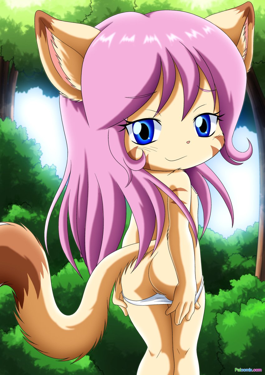 bbmbbf cathy_(little_tails) feline female fur furry furry_ears furry_only furry_tail little_tails palcomix purple_hair tagme tail