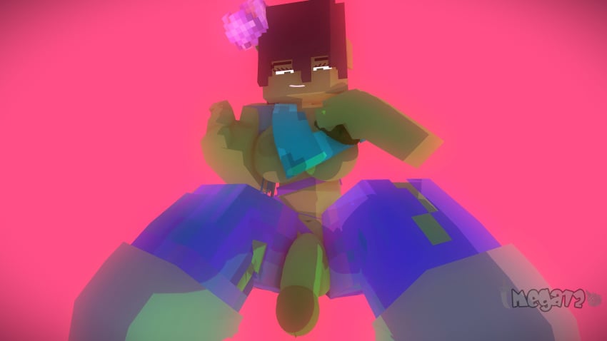 1futa 3d big_breasts big_penis blue_pants brown_eyes character female futa_only futanari green_body green_skin horny_futa livia_(mega12) mega12 mine-imator minecraft monster_girl original_character t-shirt tagme zombie_futa_(minecraft)