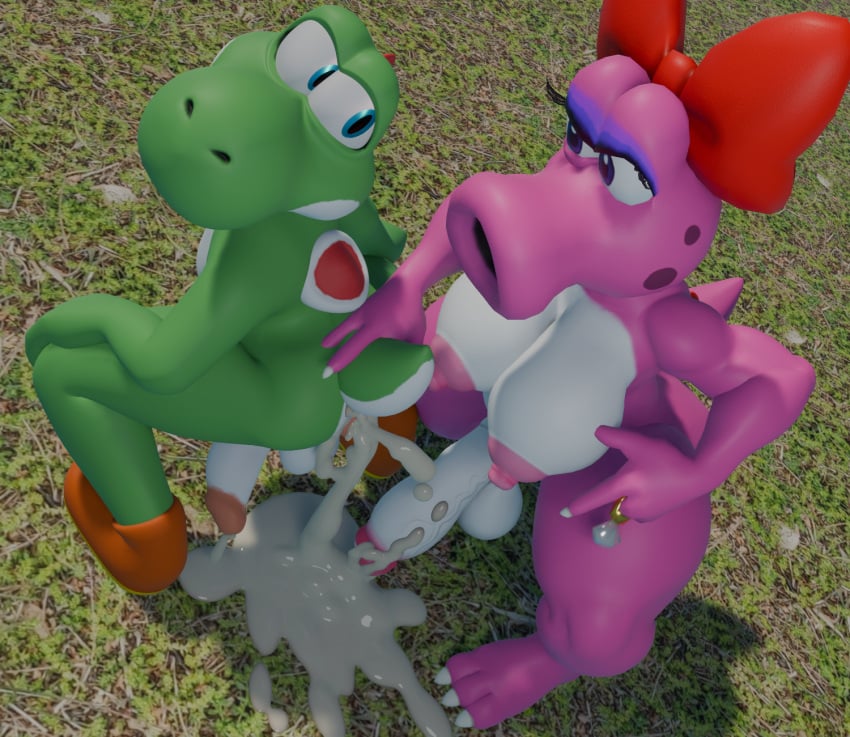 1boy 1futa 3d 3d_(artwork) anal_sex birdo blender_(software) breasts cum cum_drip cum_fart cum_in_ass cum_inside dick dickgirl dickgirl/male excessive_cum excessive_genital_fluids futa_on_male futanari gynomorph gynomorph/male gynomorph_penetrating_male inflation intersex intersex/male intersex_penetrating intersex_penetrating_male male mario_(series) nintendo super_mario_bros. tagme yoshi