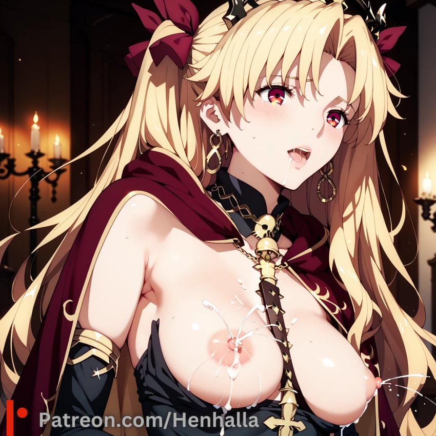 1girls ai_generated big_breasts breasts dress ereshkigal_(fate) henhalla solo solo_female young younger_female