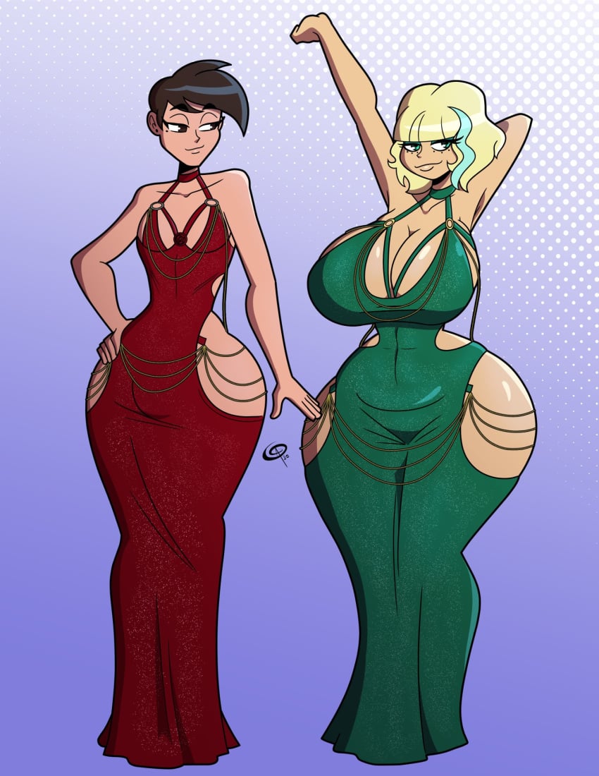 bottom_heavy_femboy disney disney_channel femboy frostbiteboi huge_breasts jackie_lynn_thomas marco_diaz star_vs_the_forces_of_evil trap wide_hips