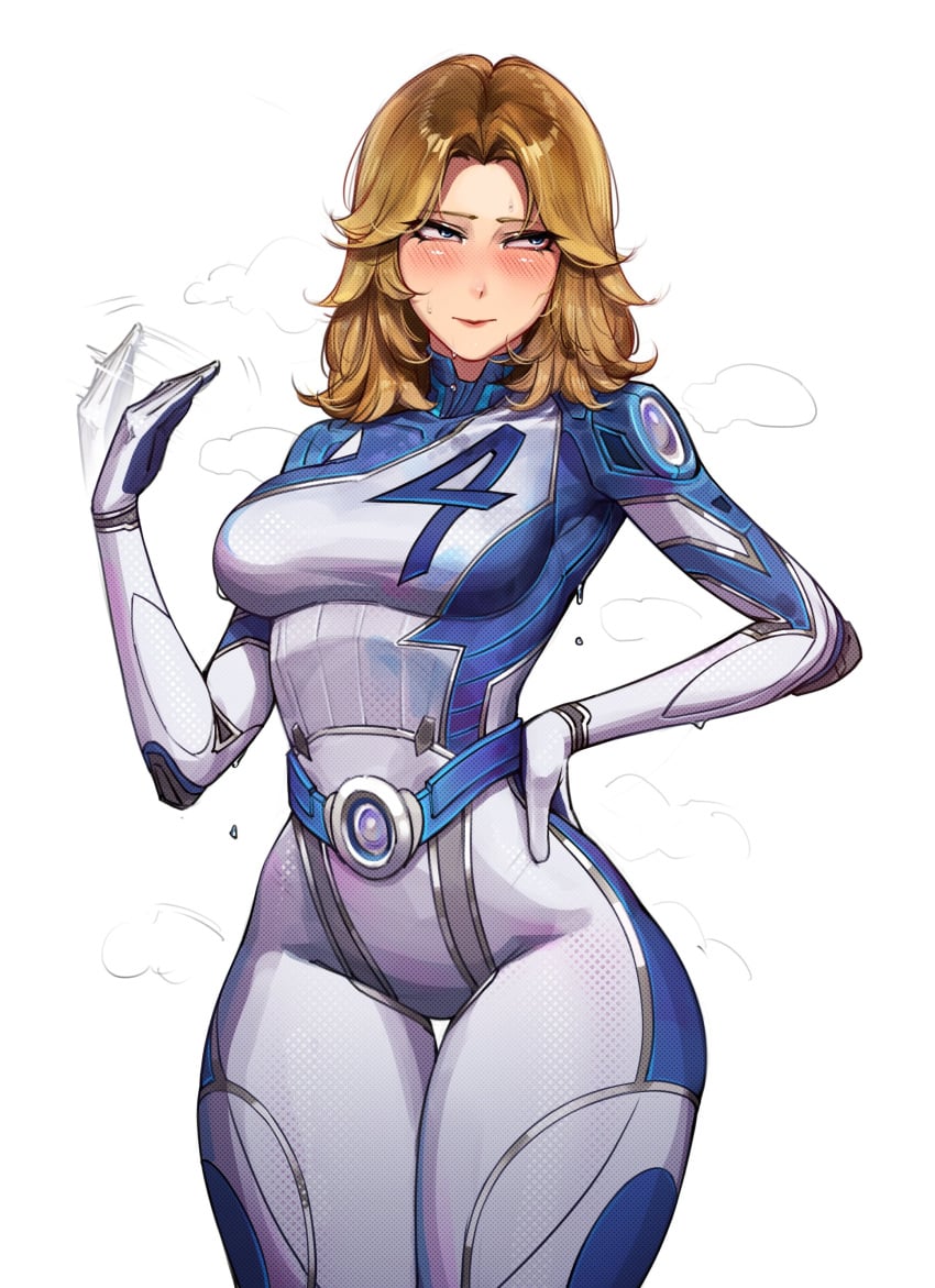 1girls absurdres ass athletic athletic_female belt big_ass big_thighs blonde_hair blue_eyes blush bodysuit breasts butt earrings fanning_self fantastic_four female female_focus female_only gigantic_thighs highres hoop_earrings huge_ass huge_thighs invisible_woman invisible_woman_(marvel_rivals) jewelry jotmanlol large_breasts long_hair marvel marvel_rivals medium_breasts milf skintight solo sue_richards sue_storm superhero_costume superheroine sweat sweatdrop sweating tagme thick_hips thick_thighs thighs