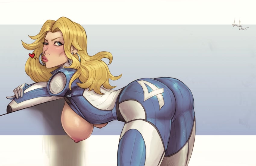 1girls big_ass big_breasts big_butt blonde_hair bubble_ass bubble_butt devil_hs fantastic_four female_only large_ass large_breasts light-skinned_female light_skin long_hair marvel marvel_comics marvel_rivals solo sue_storm